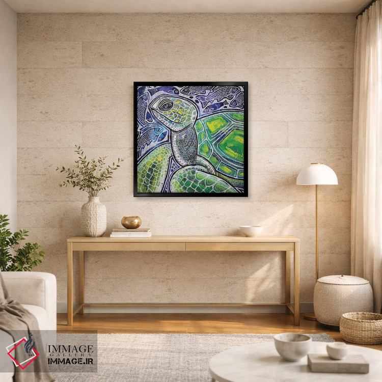 تابلو دکوراتیو مسافر اقیانوس اثر لینت شلی - D4B