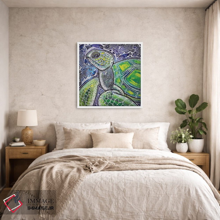 تابلو دکوراتیو مسافر اقیانوس اثر لینت شلی - D6W