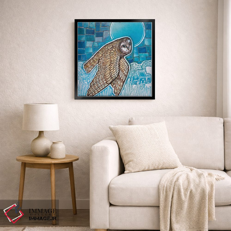 تابلو دکوراتیو پرواز جغد اثر لینت شلی - D6B