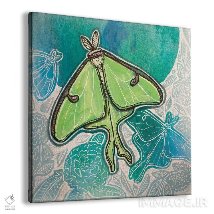 تابلو دکوراتیو لونا دوست داشتنی اثر لینت شلی - نمای پرسپکتیو محصول