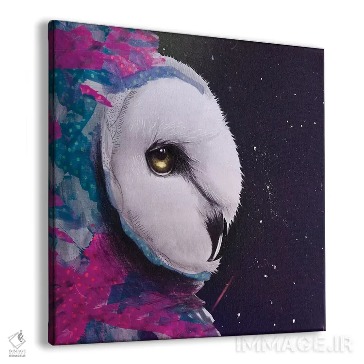 تابلو دکوراتیو جغد اثر لاستاناو - نمای پرسپکتیو محصول