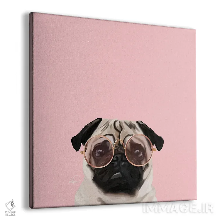 تابلو دکوراتیو پاگ باهوش اثر لاستاناو - نمای پرسپکتیو محصول