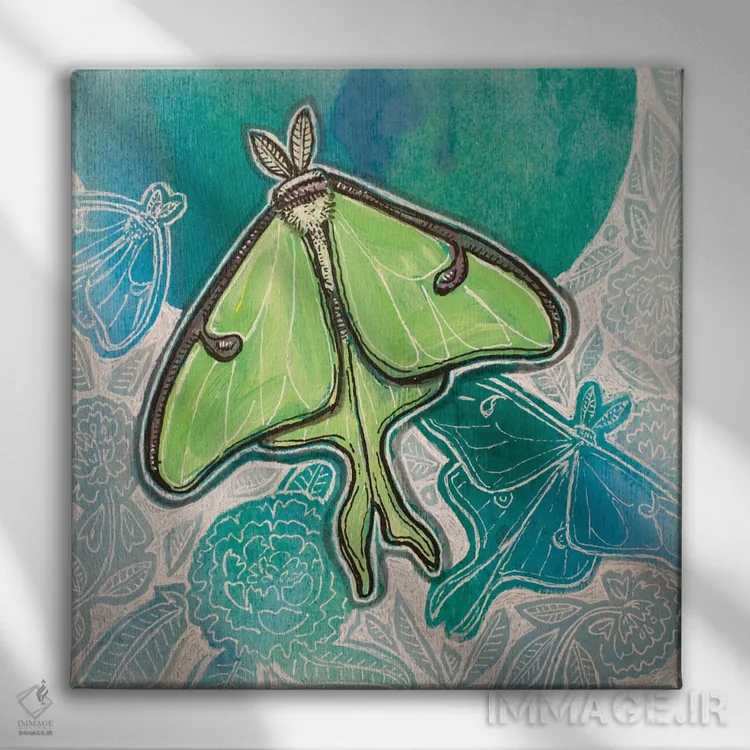 تابلو دکوراتیو لونا دوست داشتنی اثر لینت شلی - نمای روبهرو روی دیوار