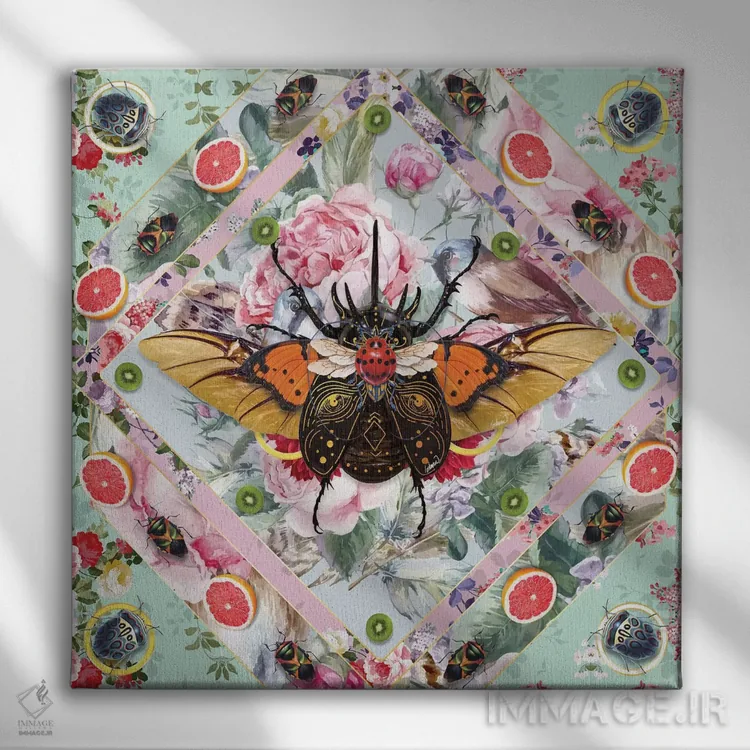 تابلو دکوراتیو پادشاه حشرات III اثر لاستاناو - نمای روبهرو روی دیوار