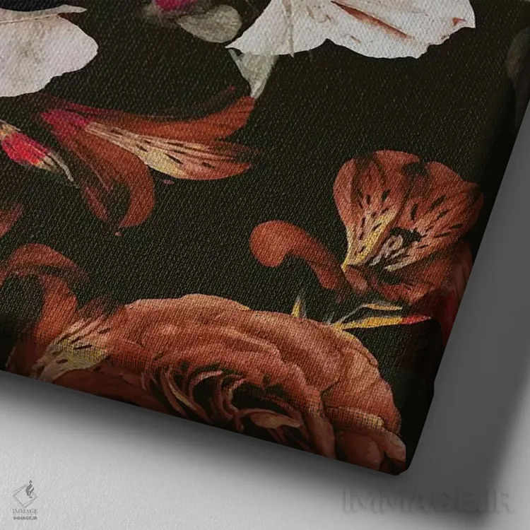 تابلو دکوراتیو دختران گروهی اثر لاستاناو - نمای نزدیک بافت بوم