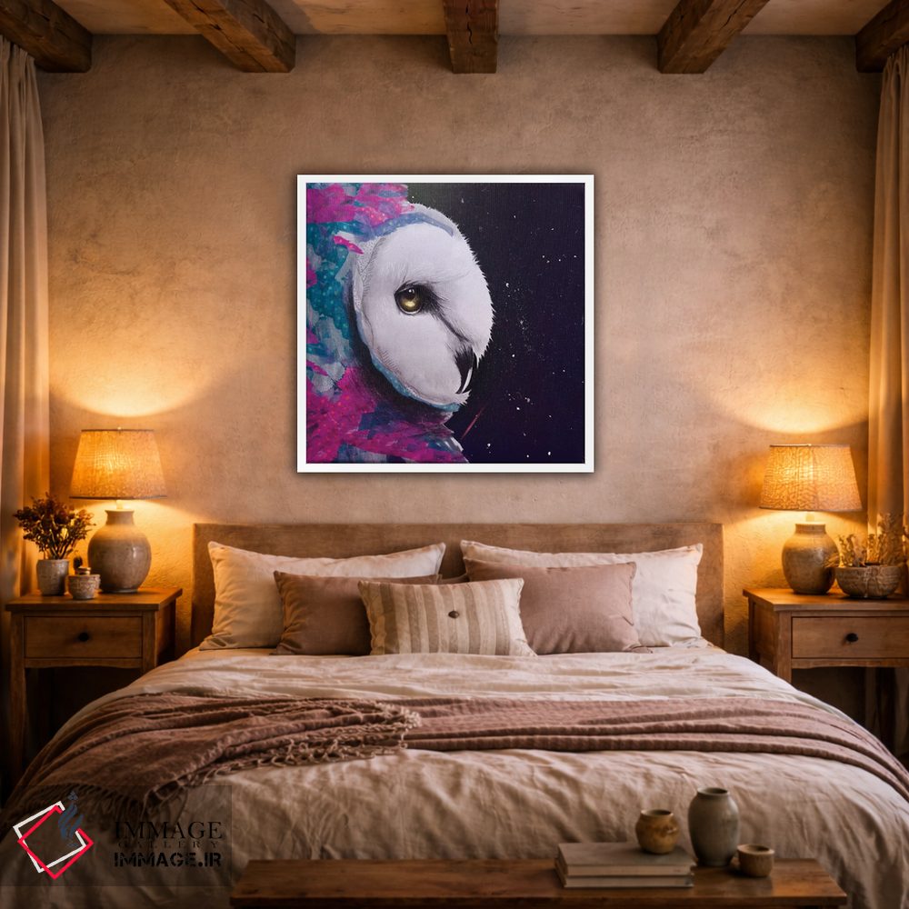 تابلو دکوراتیو جغد اثر لاستاناو - D3W