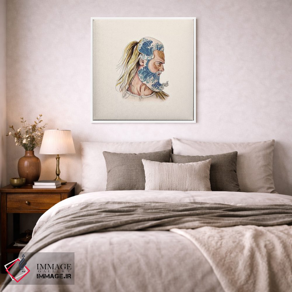 تابلو دکوراتیو پادشاه امواج اثر لاستاناو - D1W