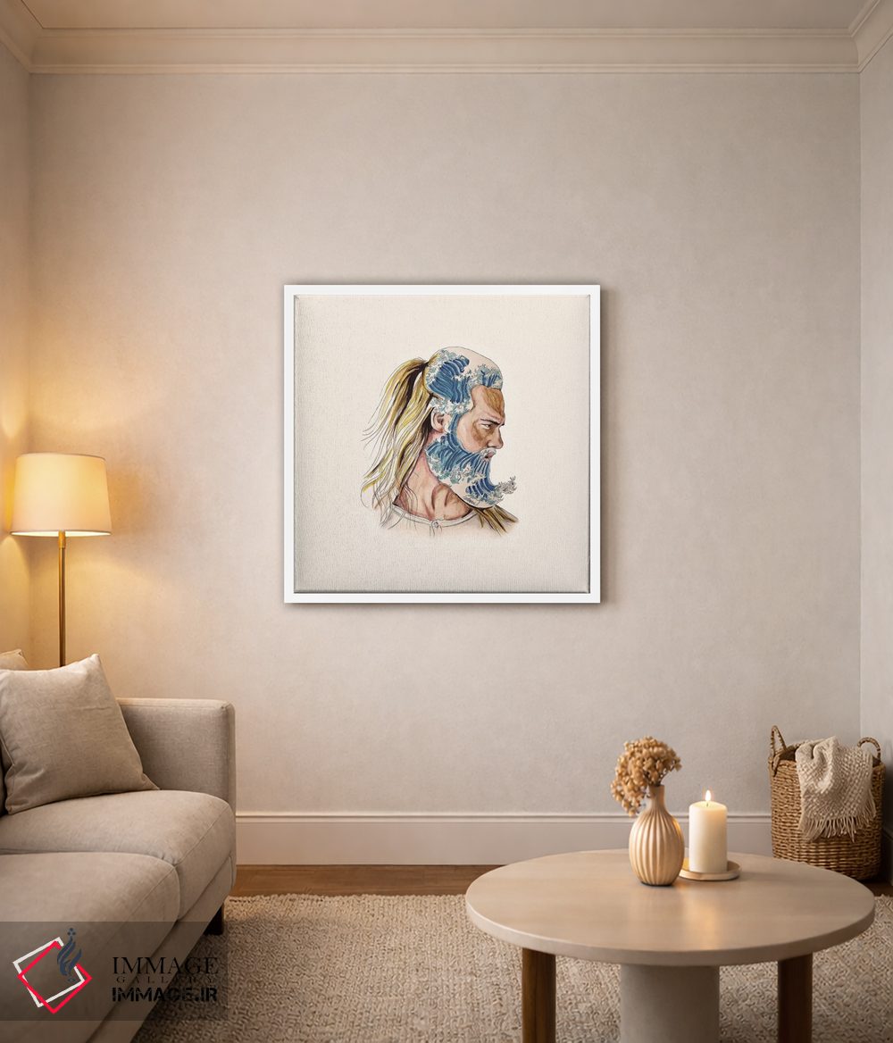 تابلو دکوراتیو پادشاه امواج اثر لاستاناو - D2W