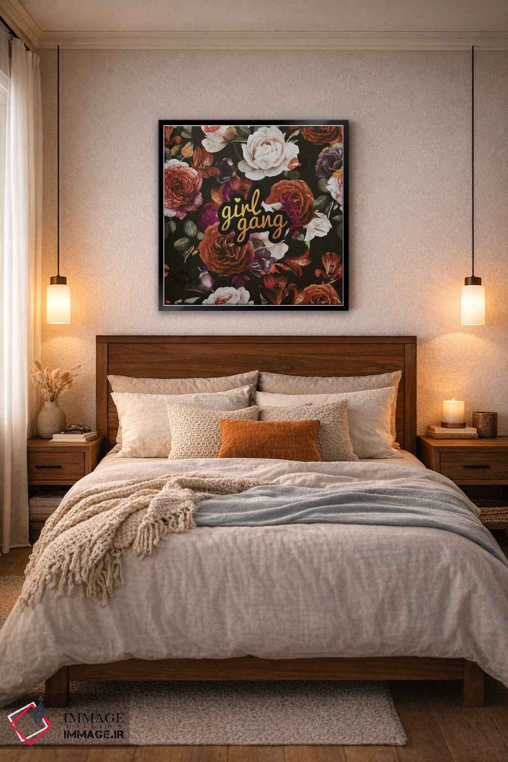 تابلو دکوراتیو دختران گروهی اثر لاستاناو - D6B