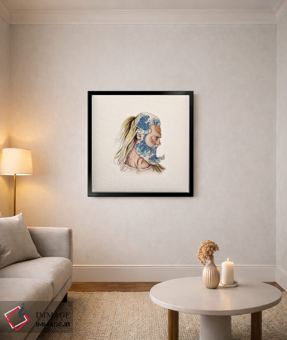 تابلو دکوراتیو پادشاه امواج اثر لاستاناو - D3B