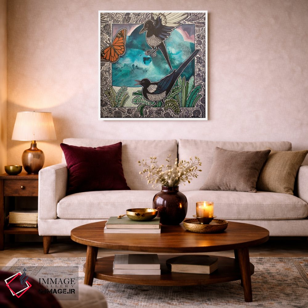 تابلو دکوراتیو خبرچین دو اثر لینت شلی - D1W