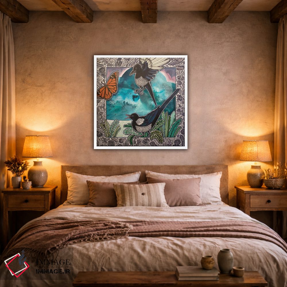 تابلو دکوراتیو خبرچین دو اثر لینت شلی - D2W