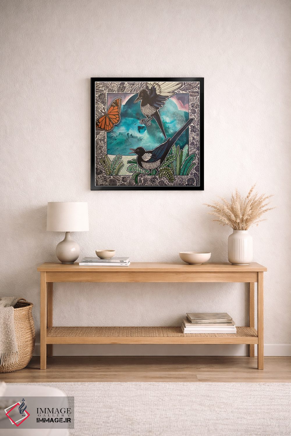 تابلو دکوراتیو خبرچین دو اثر لینت شلی - D3B