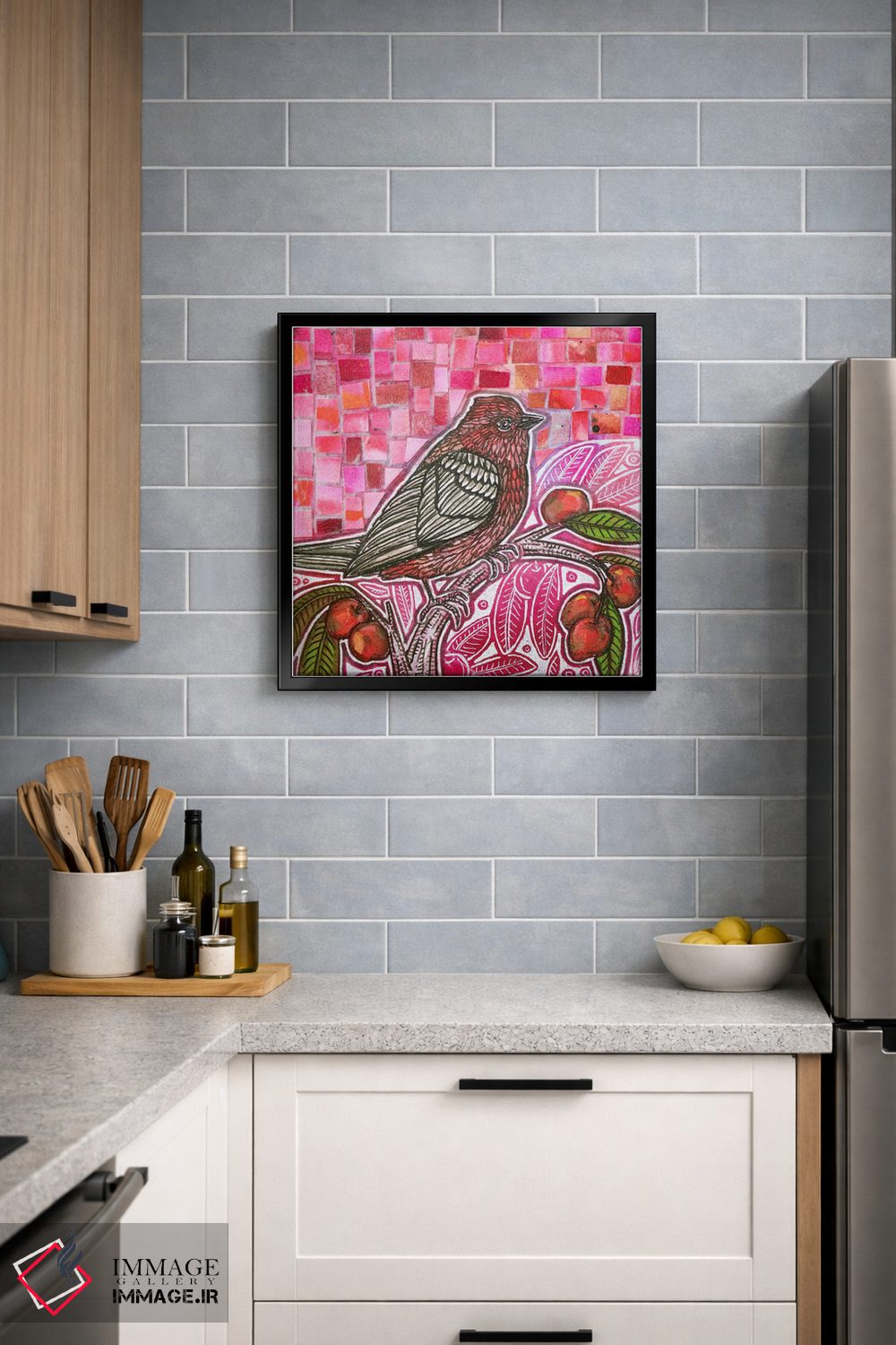 تابلو دکوراتیو گیلاس شیرین اثر لینت شلی - D5B