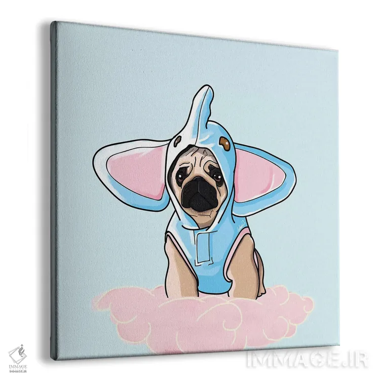 تابلو دکوراتیو پاگ فیل نما اثر لاستاناو - نمای پرسپکتیو محصول