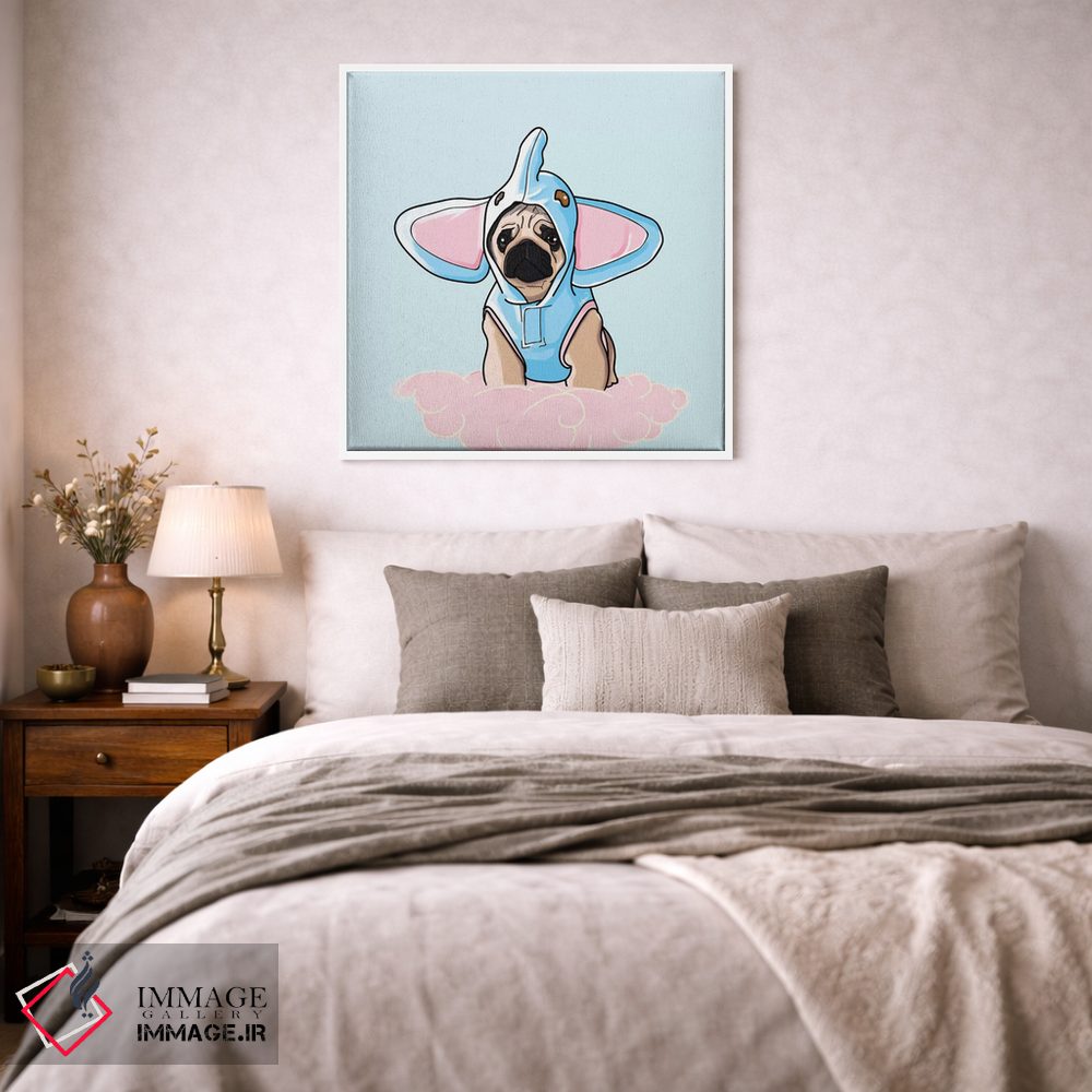 تابلو دکوراتیو پاگ فیل نما اثر لاستاناو - D3W