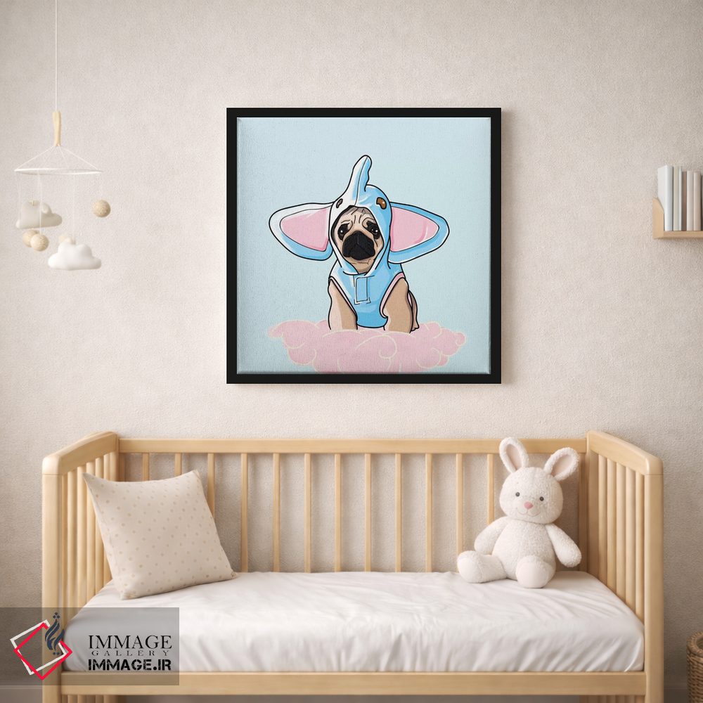 تابلو دکوراتیو پاگ فیل نما اثر لاستاناو - D2B