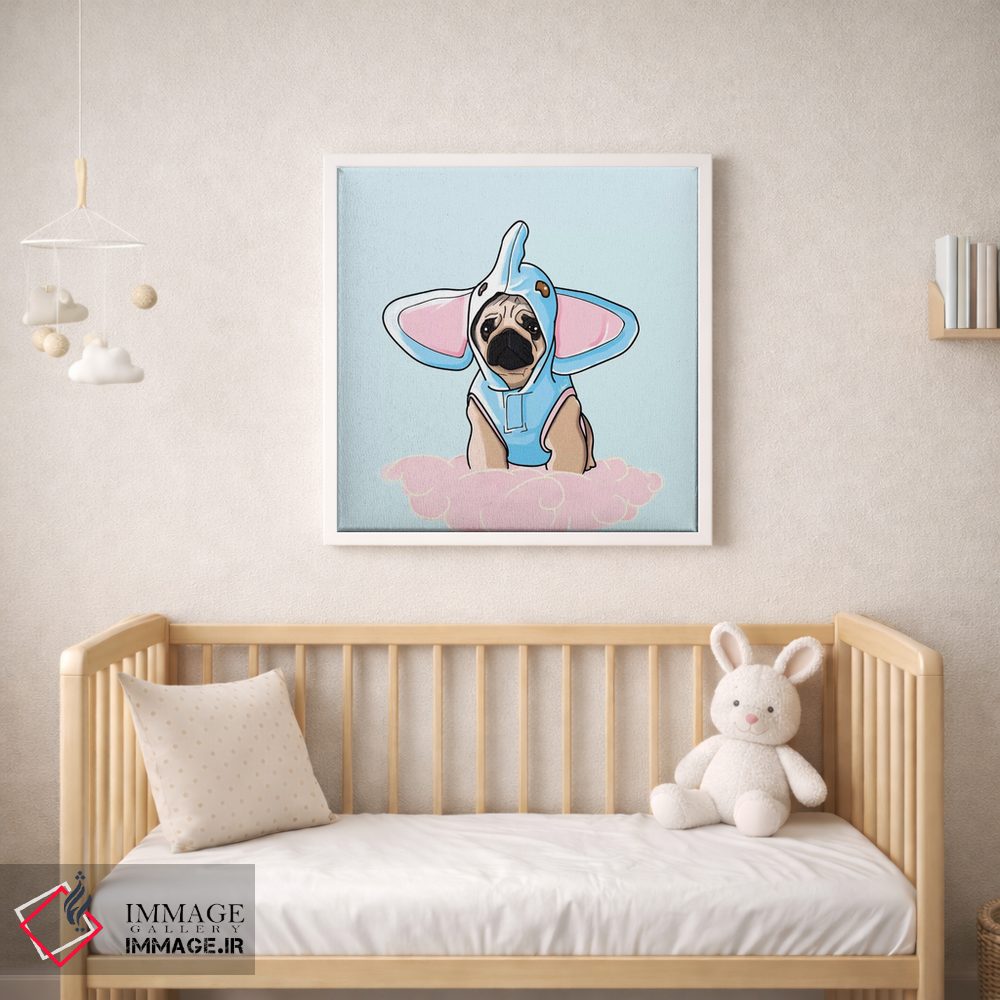 تابلو دکوراتیو پاگ فیل نما اثر لاستاناو - D1W