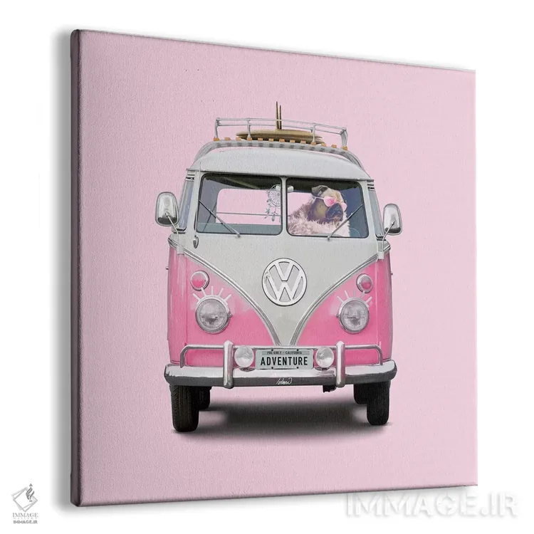 تابلو دکوراتیو ماجراجویی دخترانه پاگ اثر لاستاناو - نمای پرسپکتیو محصول