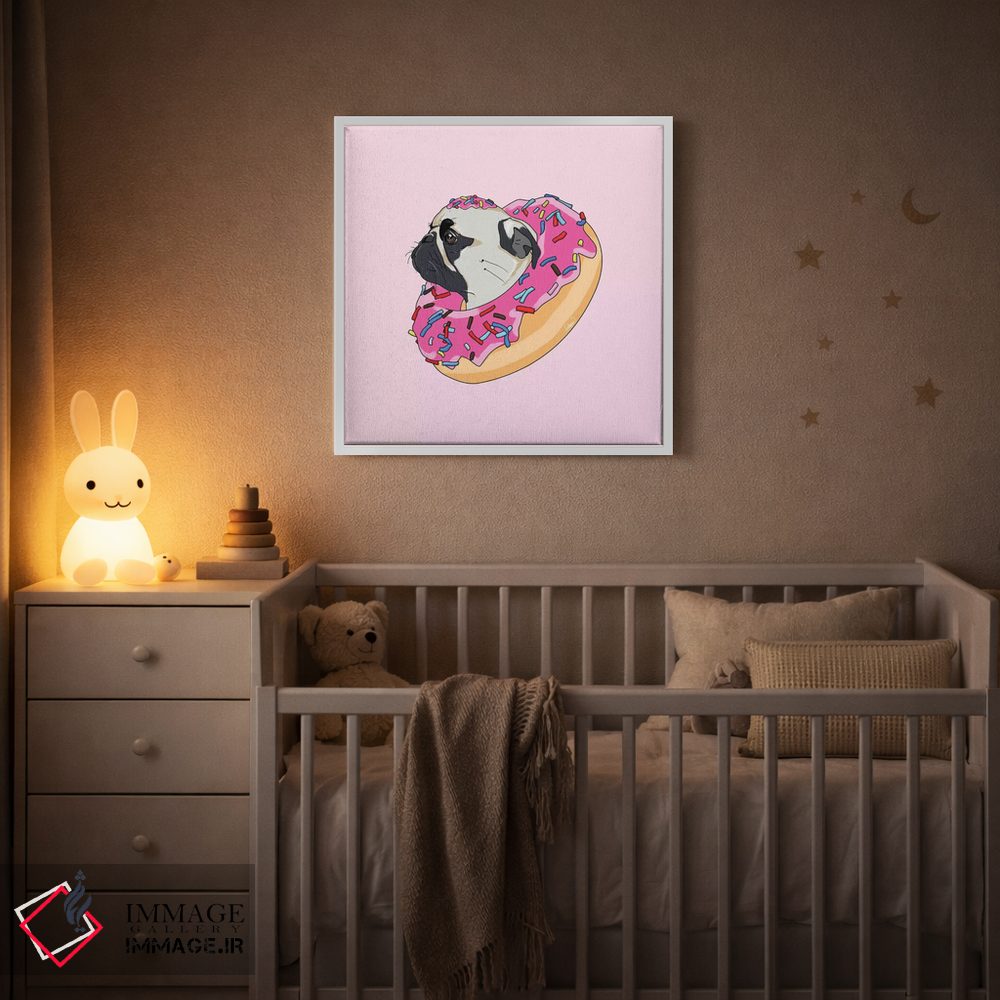 تابلو دکوراتیو پاگ و دونات توت فرنگی II اثر لاستاناو - D4W