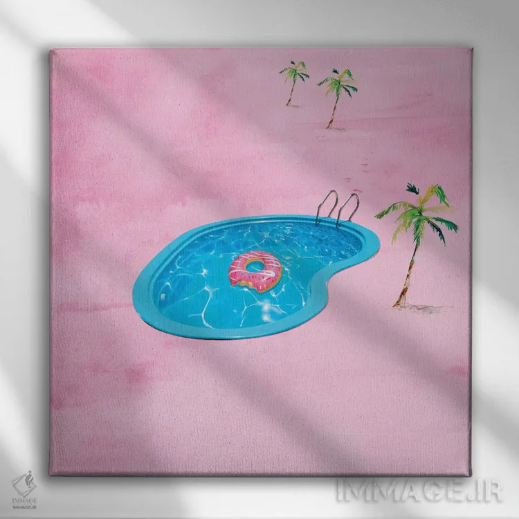 تابلو دکوراتیو تابستان شیرین اثر لاستاناو - نمای روبهرو روی دیوار