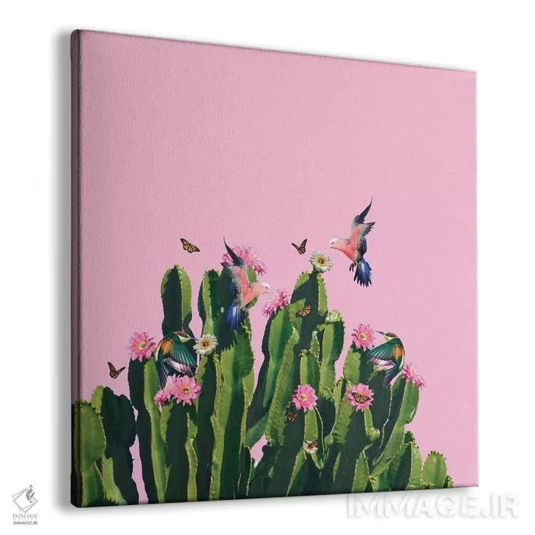 تابلو دکوراتیو کاکتوس آبدار اثر لاستاناو - نمای پرسپکتیو محصول