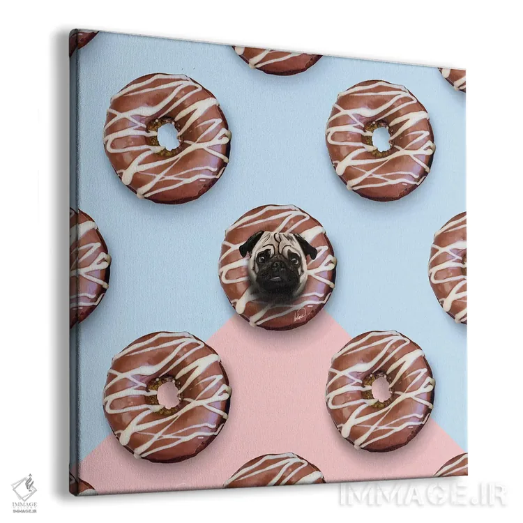 تابلو دکوراتیو دونات های پاگ اثر لاستاناو - نمای پرسپکتیو محصول