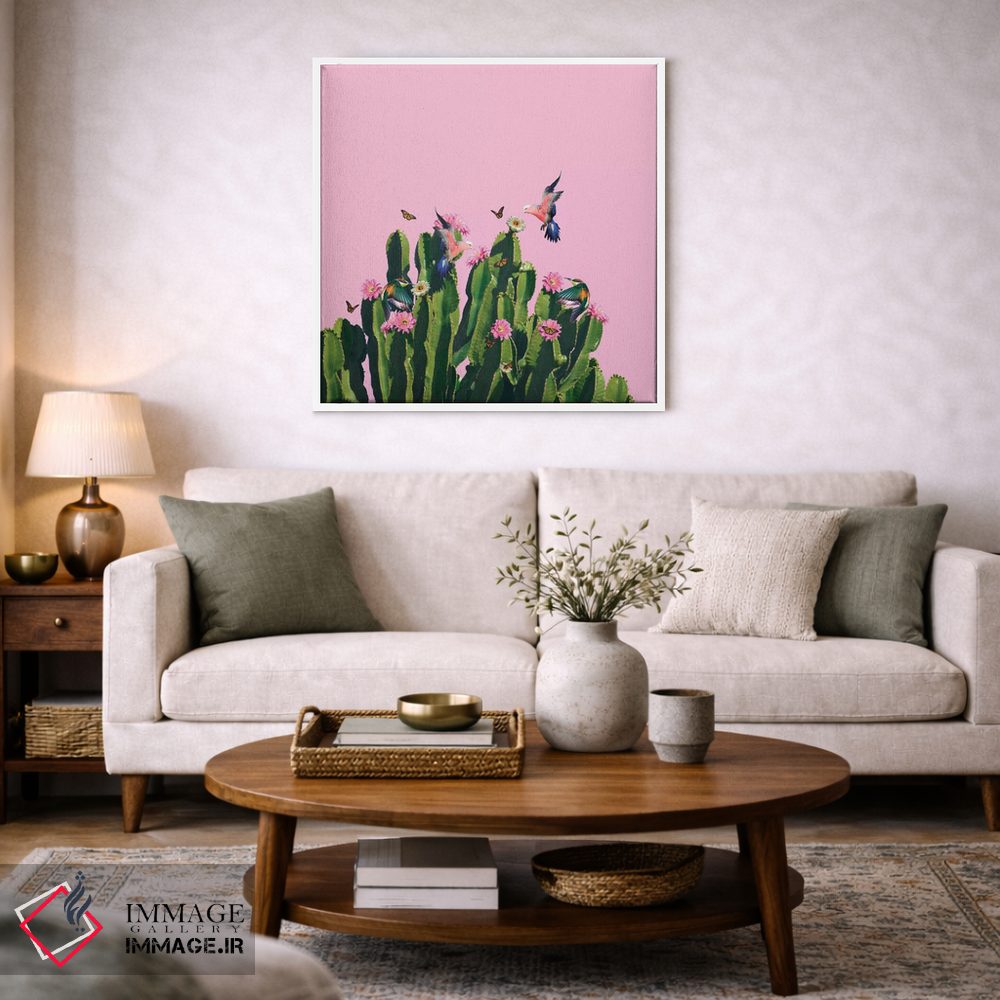 تابلو دکوراتیو کاکتوس آبدار اثر لاستاناو - D3W