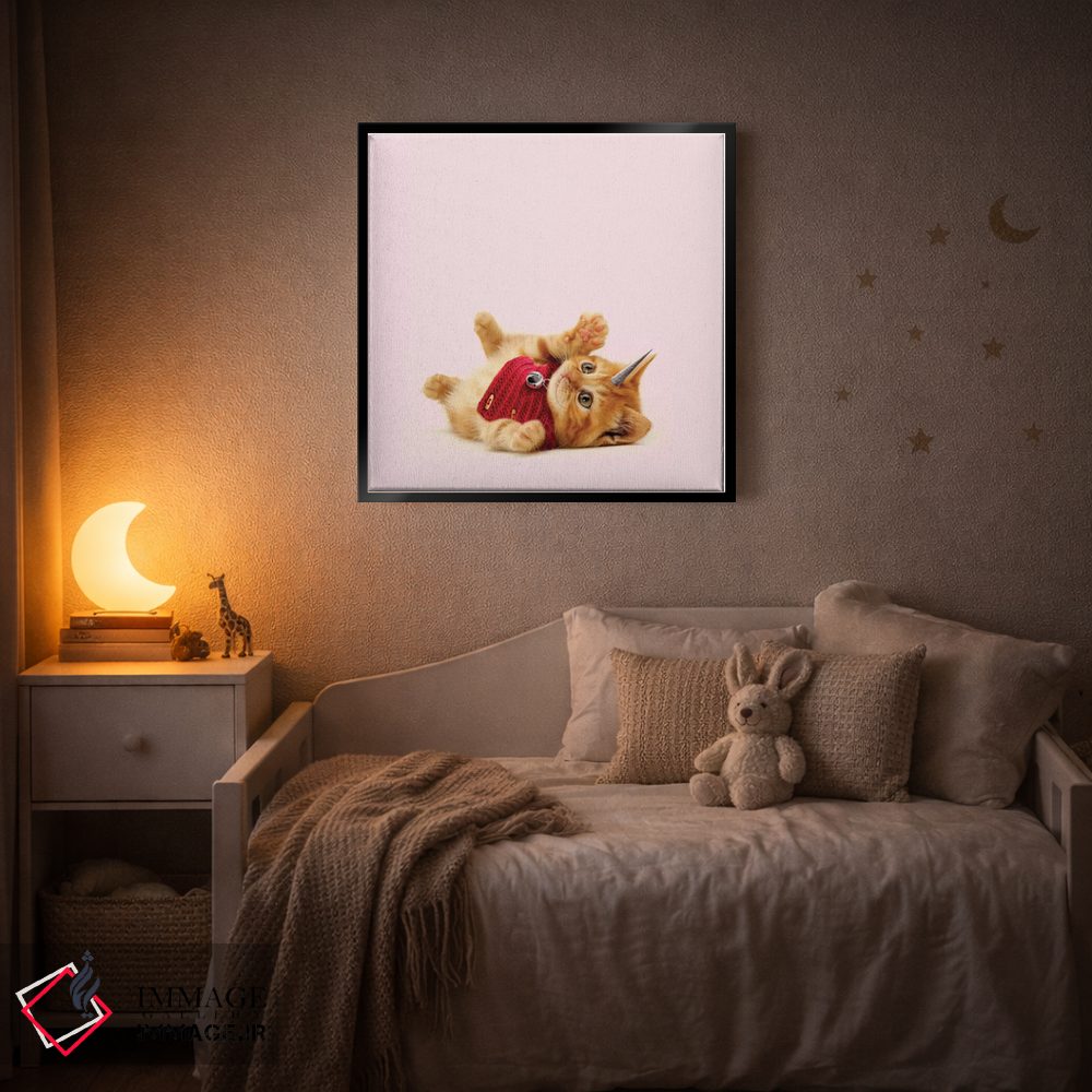 تابلو دکوراتیو گربه تک شاخ اثر لاستاناو - D4B