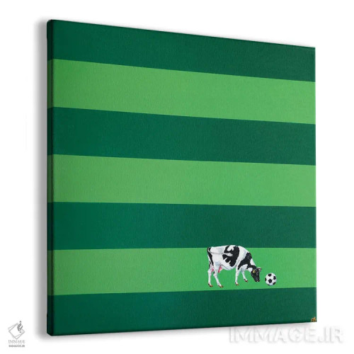 تابلو مدرن آفساید شماره یک اثر لنا اسمیرنوا - نمای پرسپکتیو محصول