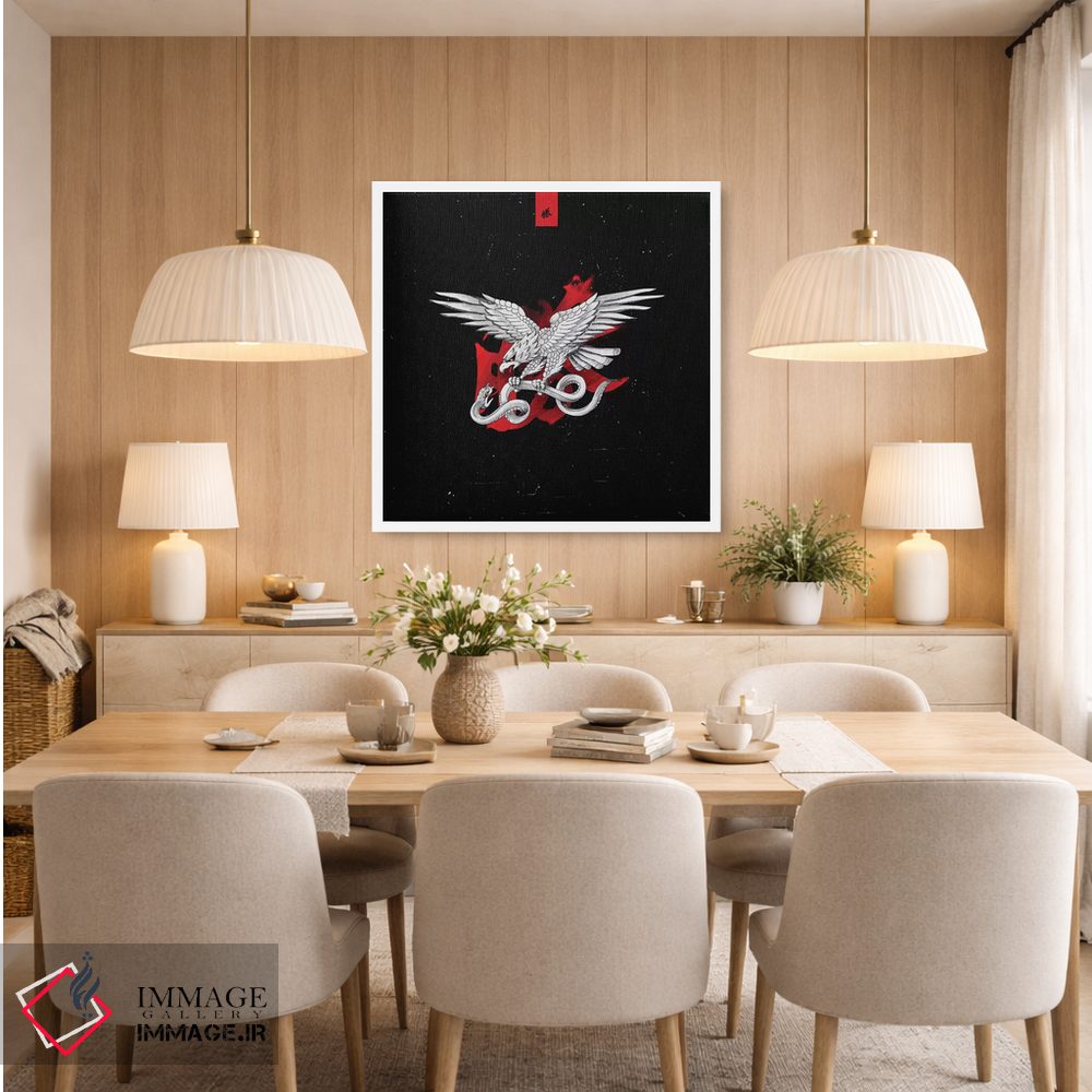 تابلو دکوراتیو تتو عقاب و مار اثر لاستاناو - D2W