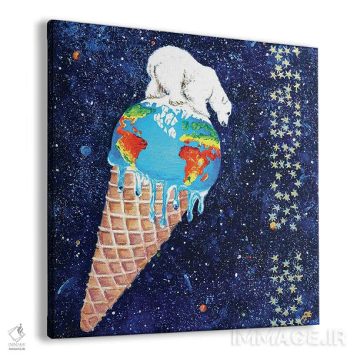 تابلو دکوراتیو جیغ یخی اثر لنا اسمیرنوا - نمای پرسپکتیو محصول