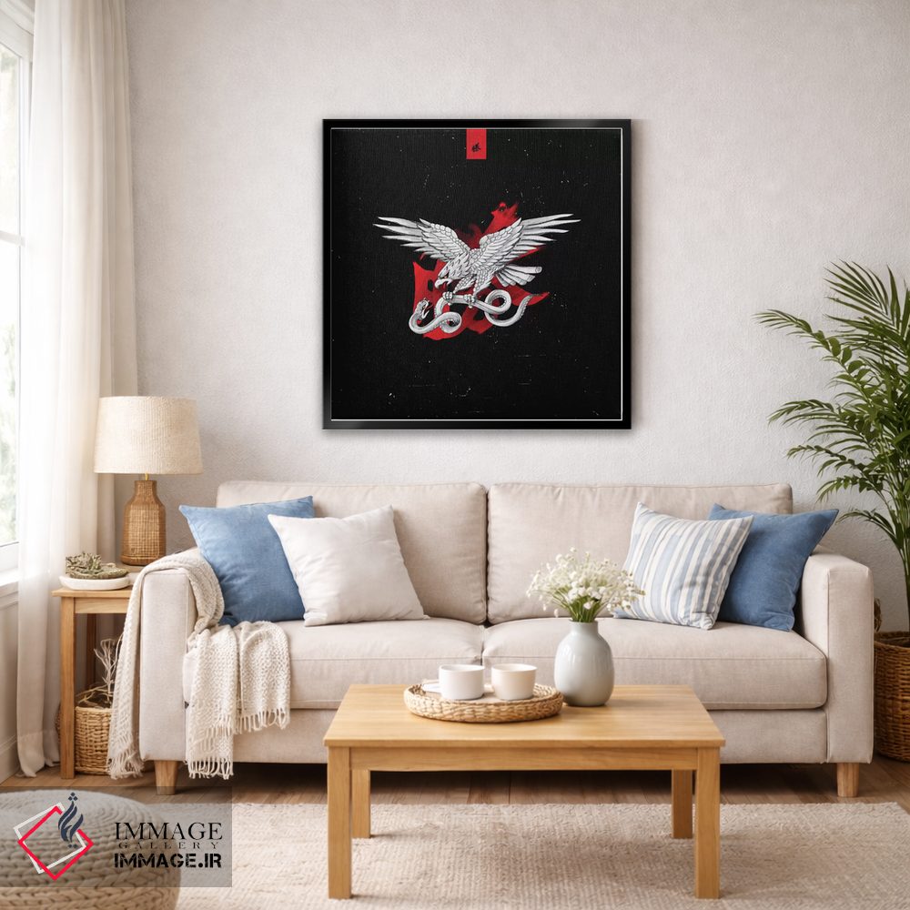 تابلو دکوراتیو تتو عقاب و مار اثر لاستاناو - D6B