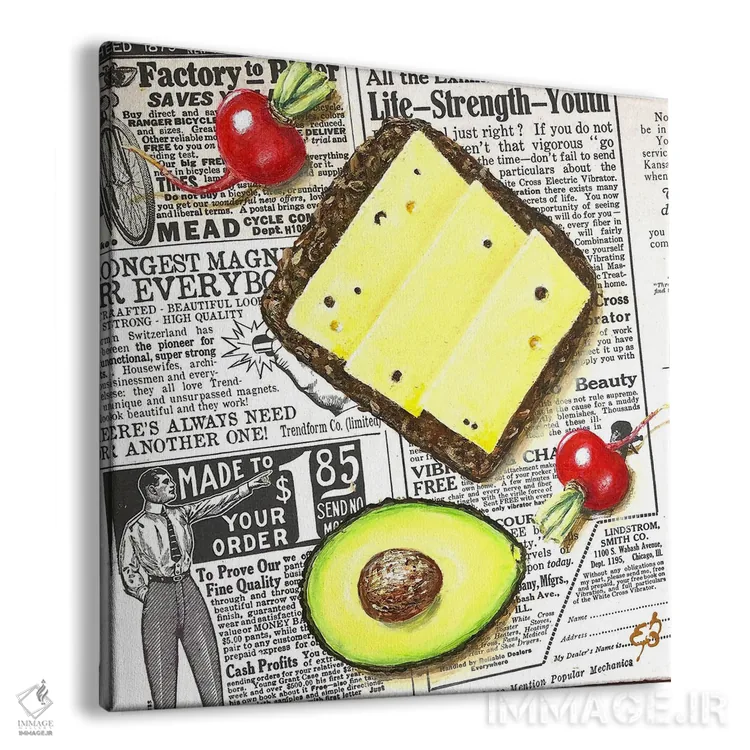 تابلو دکوراتیو شرق عدن اثر لنا اسمیرنوا - نمای پرسپکتیو محصول