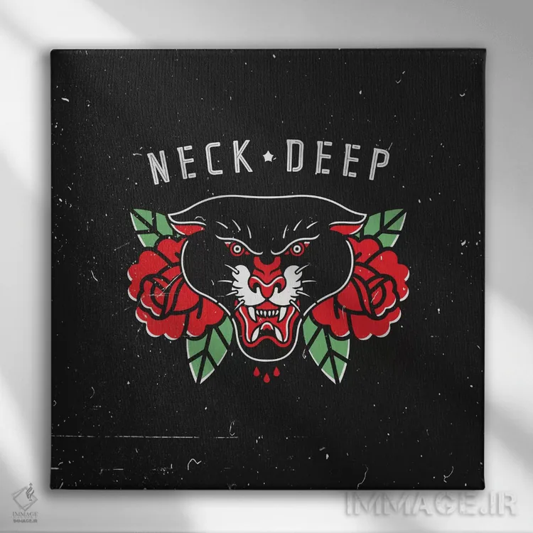 تابلو دکوراتیو تا گردن غرق اثر لاستاناو - نمای روبهرو روی دیوار