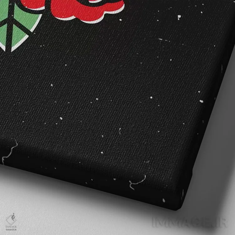 تابلو دکوراتیو تا گردن غرق اثر لاستاناو - نمای نزدیک بافت بوم