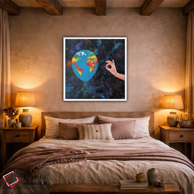 تابلو دکوراتیو سیاره من اثر لنا اسمیرنوا - D1W