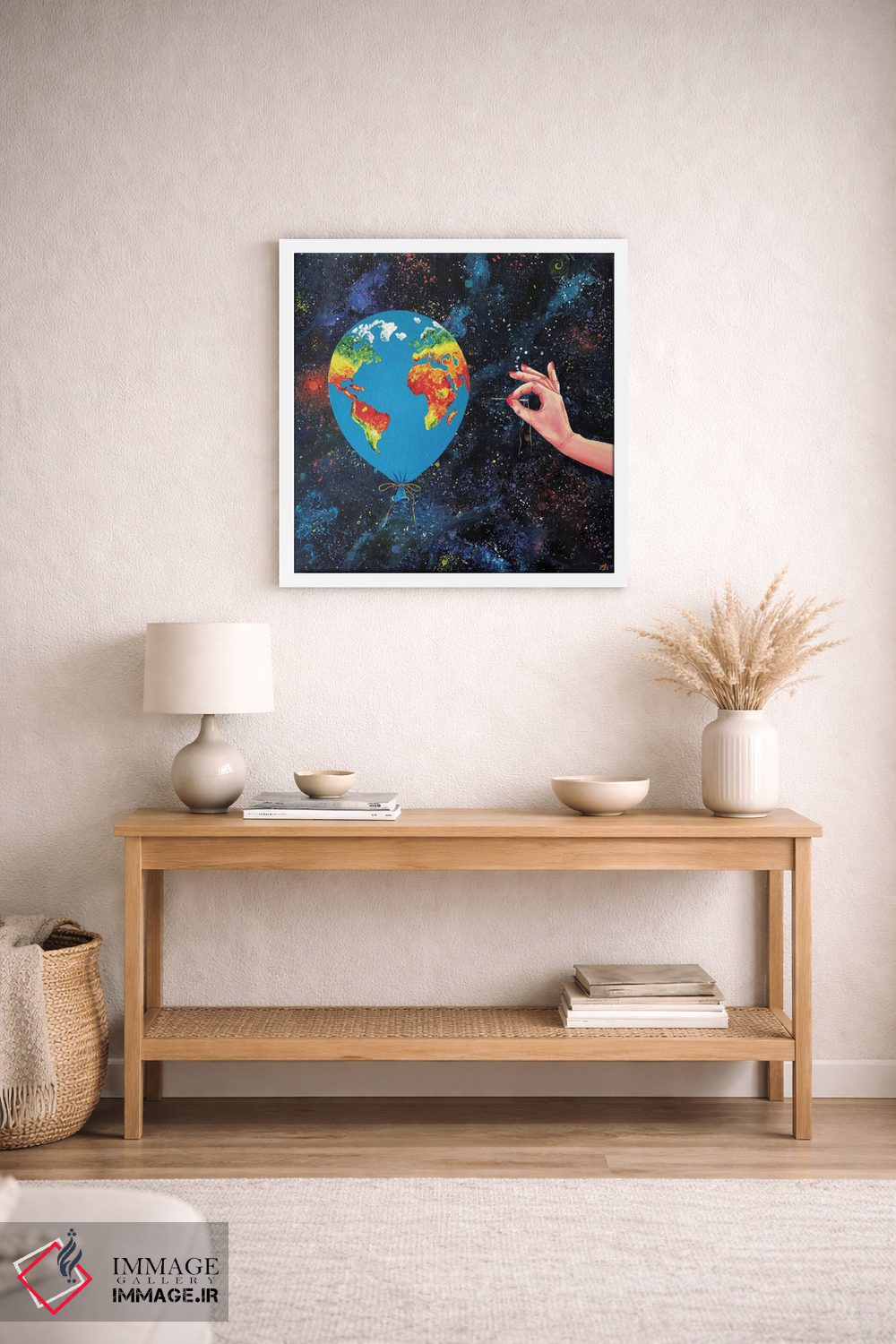 تابلو دکوراتیو سیاره من اثر لنا اسمیرنوا - D2W