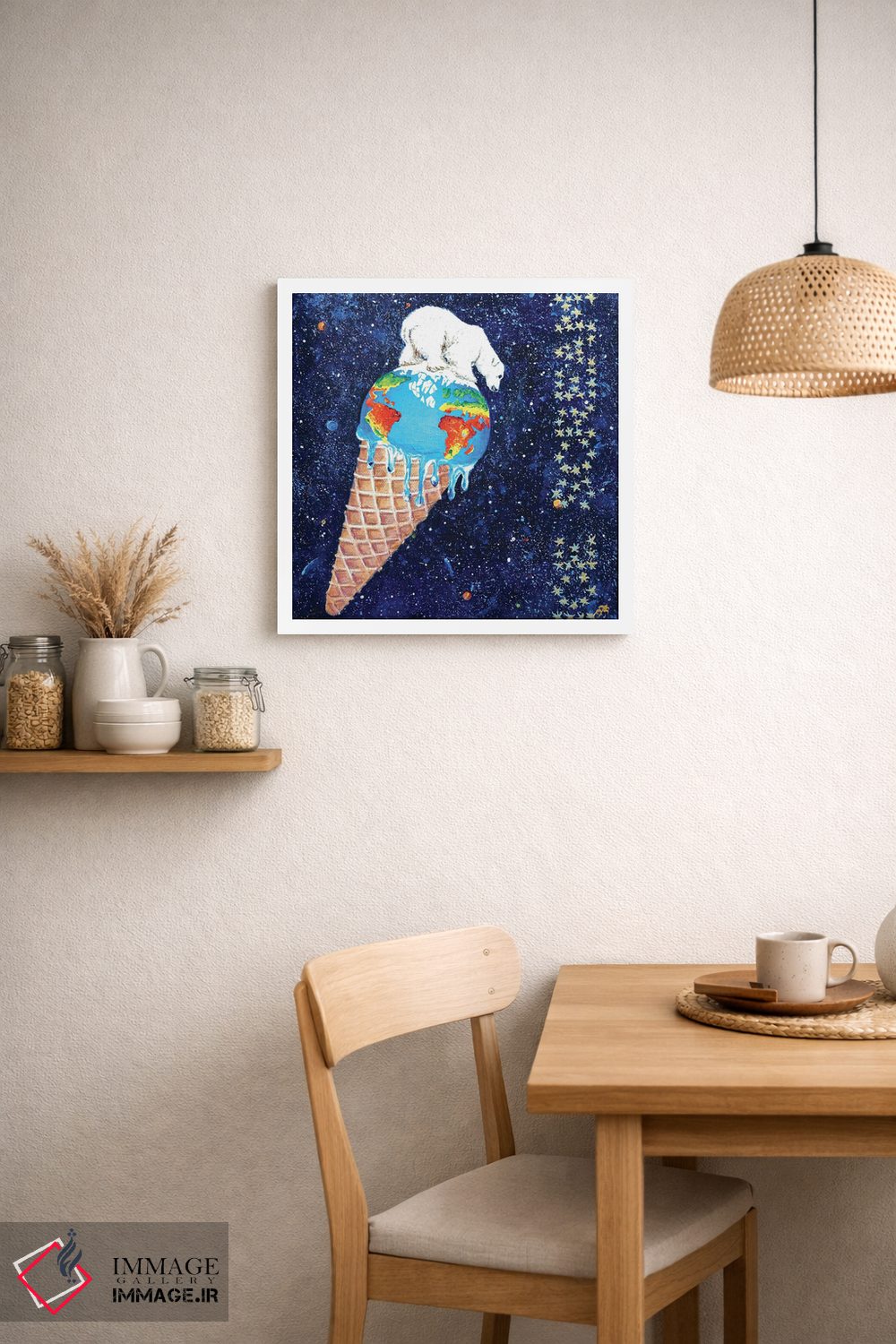 تابلو دکوراتیو جیغ یخی اثر لنا اسمیرنوا - D1W