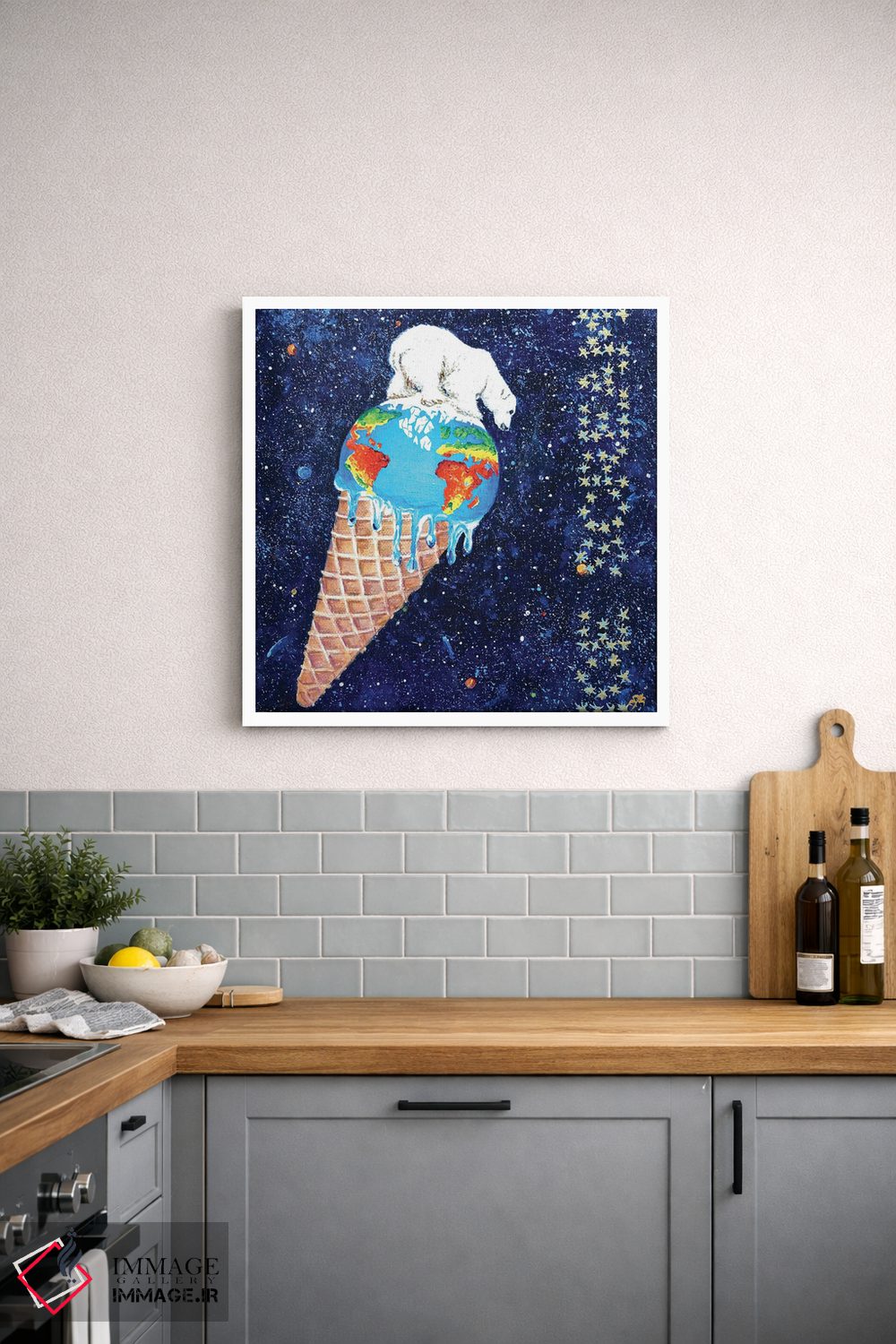 تابلو دکوراتیو جیغ یخی اثر لنا اسمیرنوا - D2W