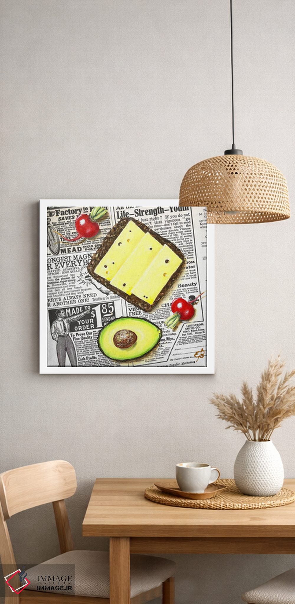 تابلو دکوراتیو شرق عدن اثر لنا اسمیرنوا - D1W