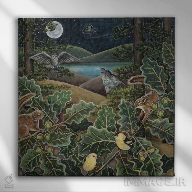 تابلو دکوراتیو مرا به بالا بفرست اثر لینه آ توبیاس - نمای روبهرو روی دیوار