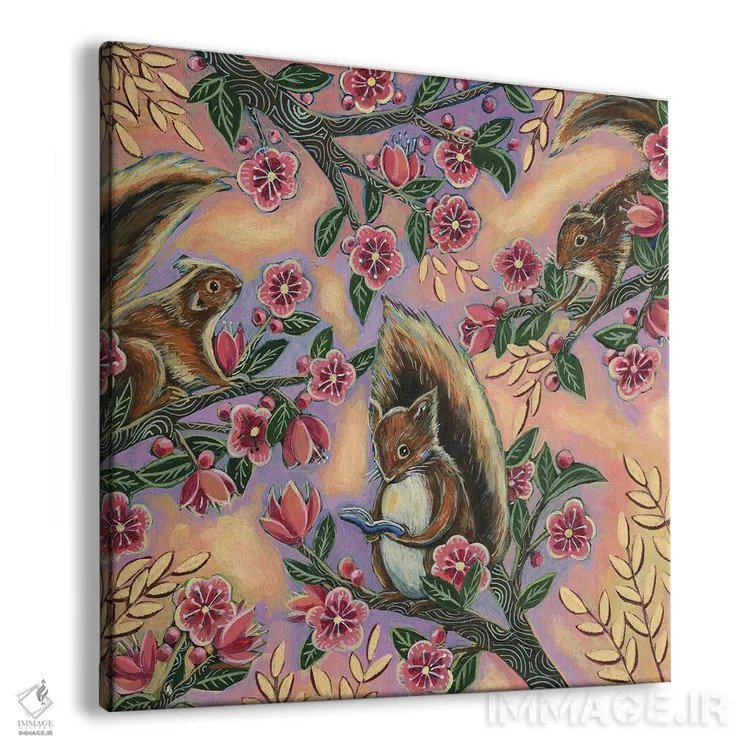 تابلو دکوراتیو باشگاه کتاب اثر لینه آ توبیاس - نمای پرسپکتیو محصول