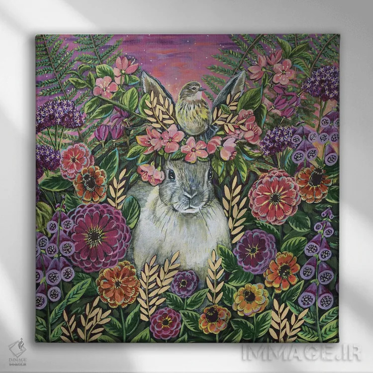 تابلو دکوراتیو باغ افسون شده اثر لینه آ توبیاس - نمای روبهرو روی دیوار