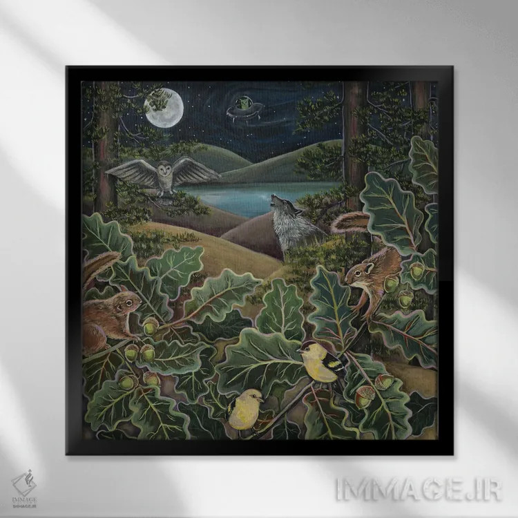 تابلو دکوراتیو مرا به بالا بفرست اثر لینه آ توبیاس - نمای قابدار مشکی