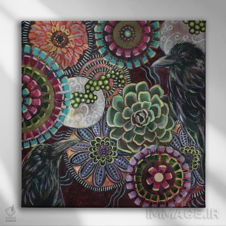 تابلو دکوراتیو آشیانه ات را پر کن III اثر لینه آ توبیاس - نمای روبهرو روی دیوار