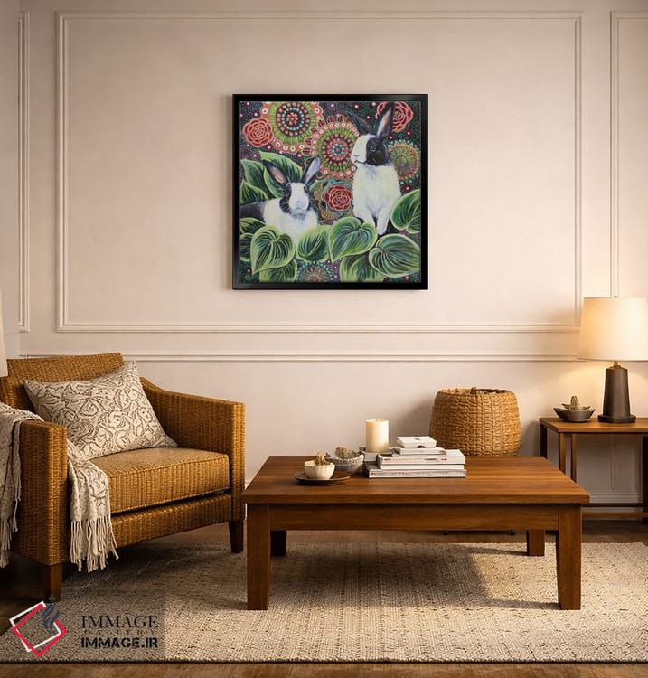 تابلو دکوراتیو خرگوش های رویا اثر لینه آ توبیاس - D6B