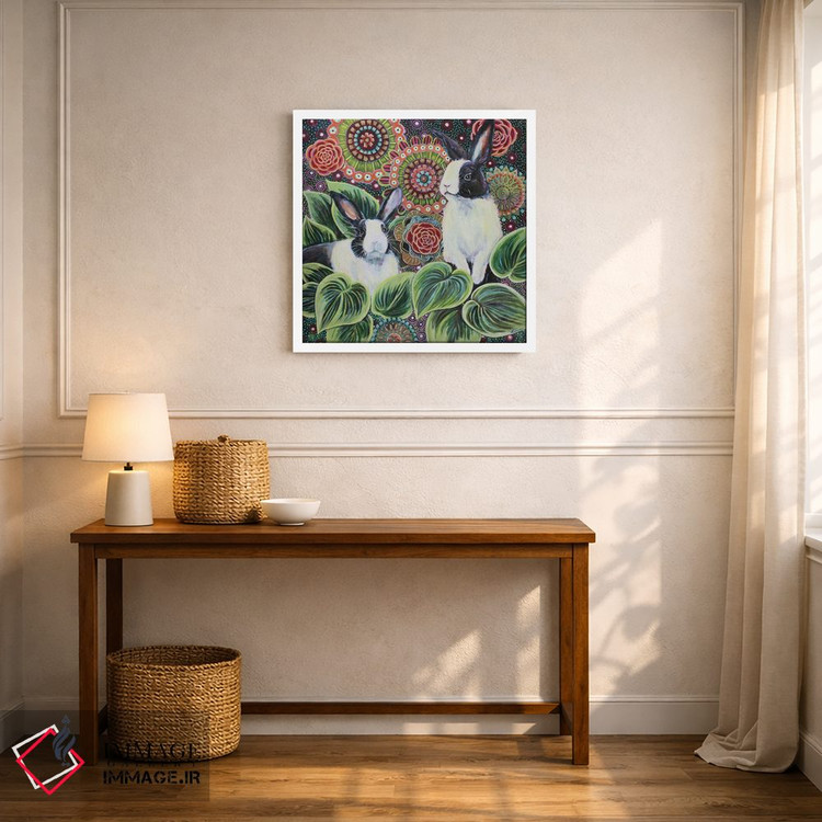 تابلو دکوراتیو خرگوش های رویا اثر لینه آ توبیاس - D5W