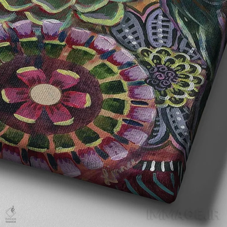 تابلو دکوراتیو آشیانه ات را پر کن III اثر لینه آ توبیاس - نمای نزدیک بافت بوم