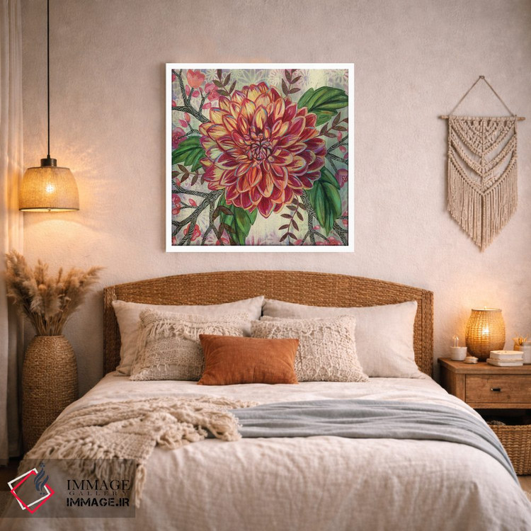 تابلو دکوراتیو داهلیای الین اثر لینه آ توبیاس - D2W